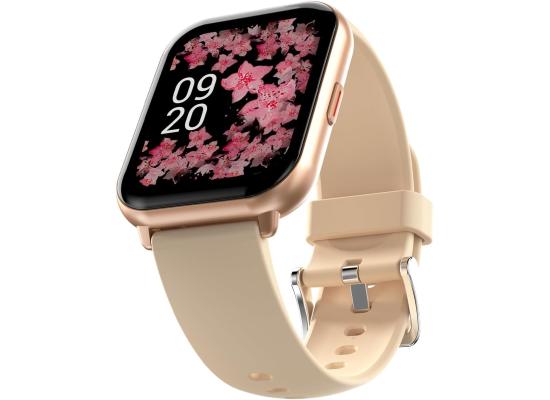 HiFuture ZONE2 1.96" IPS Display BT Calling Smartwatch, Sleep & Health Fitness Tracking, Long Battery Life, IP68 Waterproof - Pink